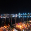 Chhath ghat at evening